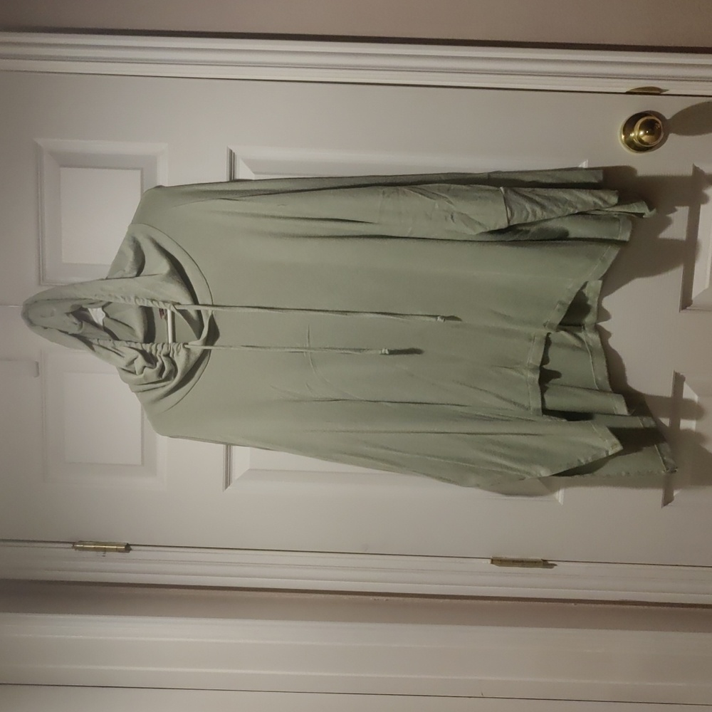 Sage Color Hoodie With Side Slits By Andree By Un… - image 1